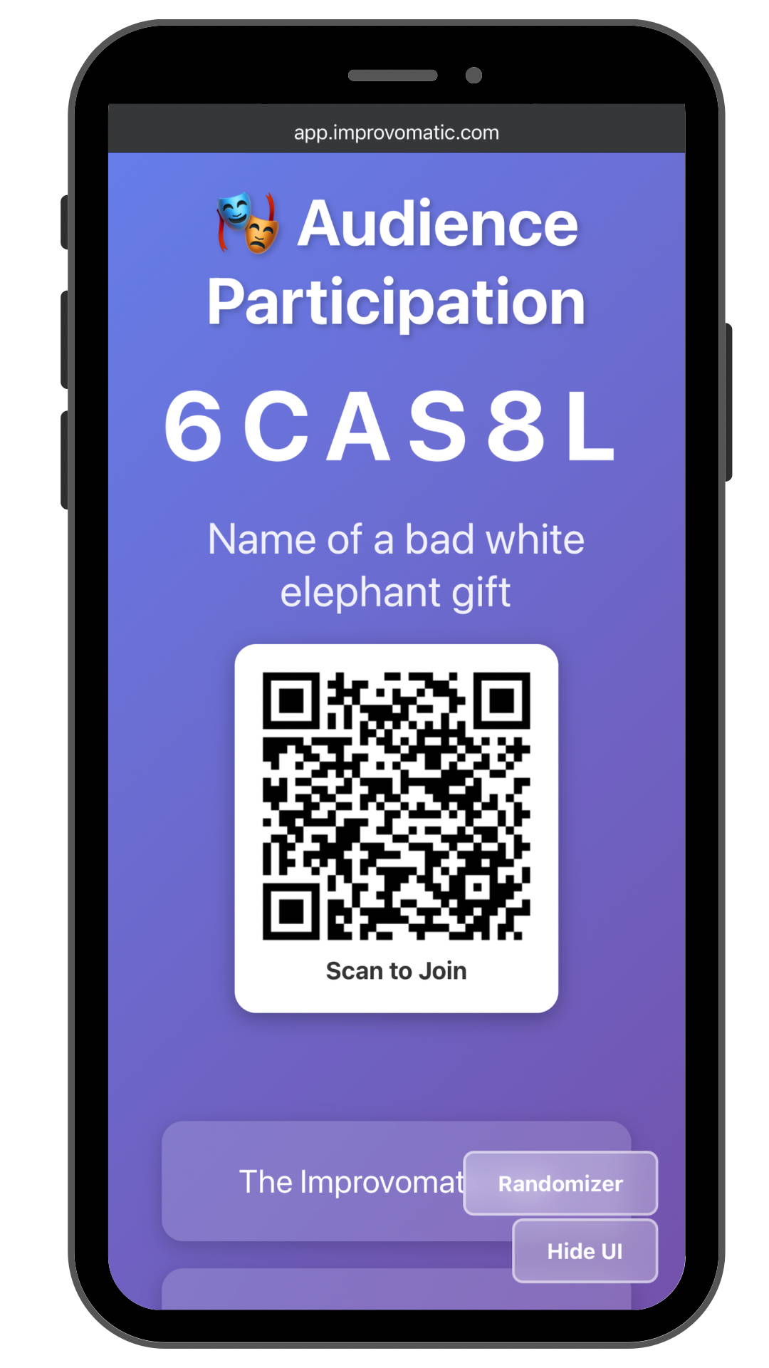 Audience Participation Code